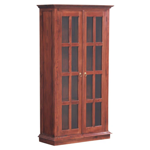 MP - Display Cabinet Range 2 Glass Door 4 Shelf Solid Wood TEK168 DC 200 GL  ( Picture Illustration Colour for Reference Only ) ( White Colour ) - Image 3