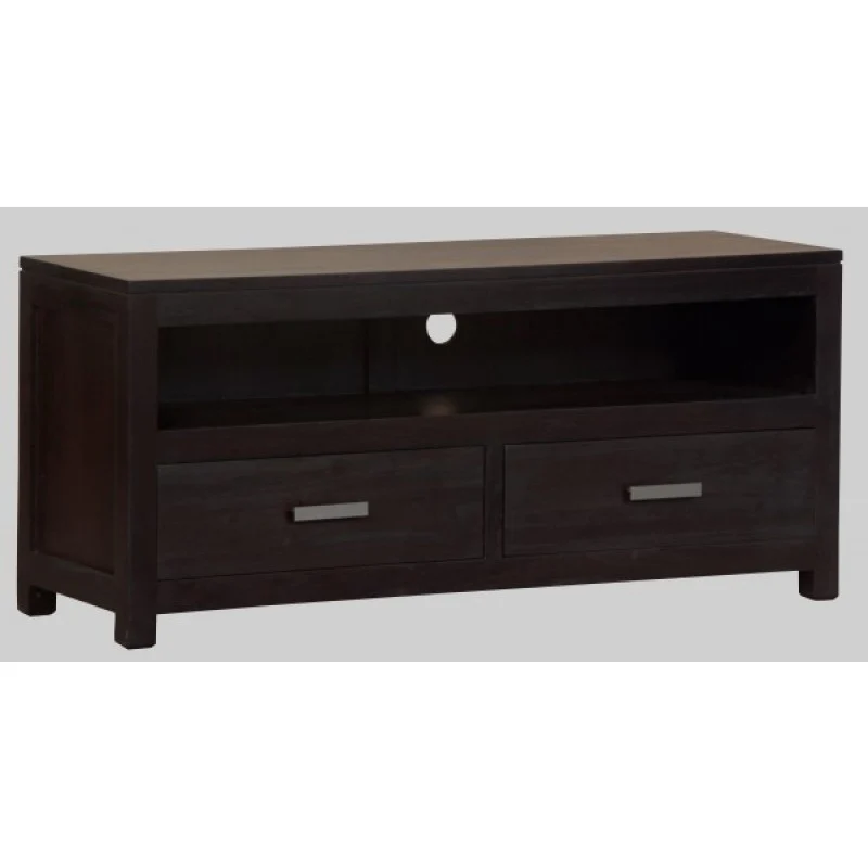 MP - Milan Small TV Console Stand 2 drawers TEK168 SB 002 PNMK ( Chocolate Colour ) - Image 3