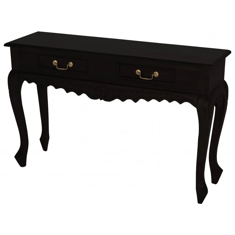 WAREHOUSE SALE MP - Queen AnnMary French Console Table with 2 Drawers ( 2 Drawer Carved Sofa Table ) TEK168 ST 002 CV Desk ( Discount Price $629 Special Price $499 ) - Image 2