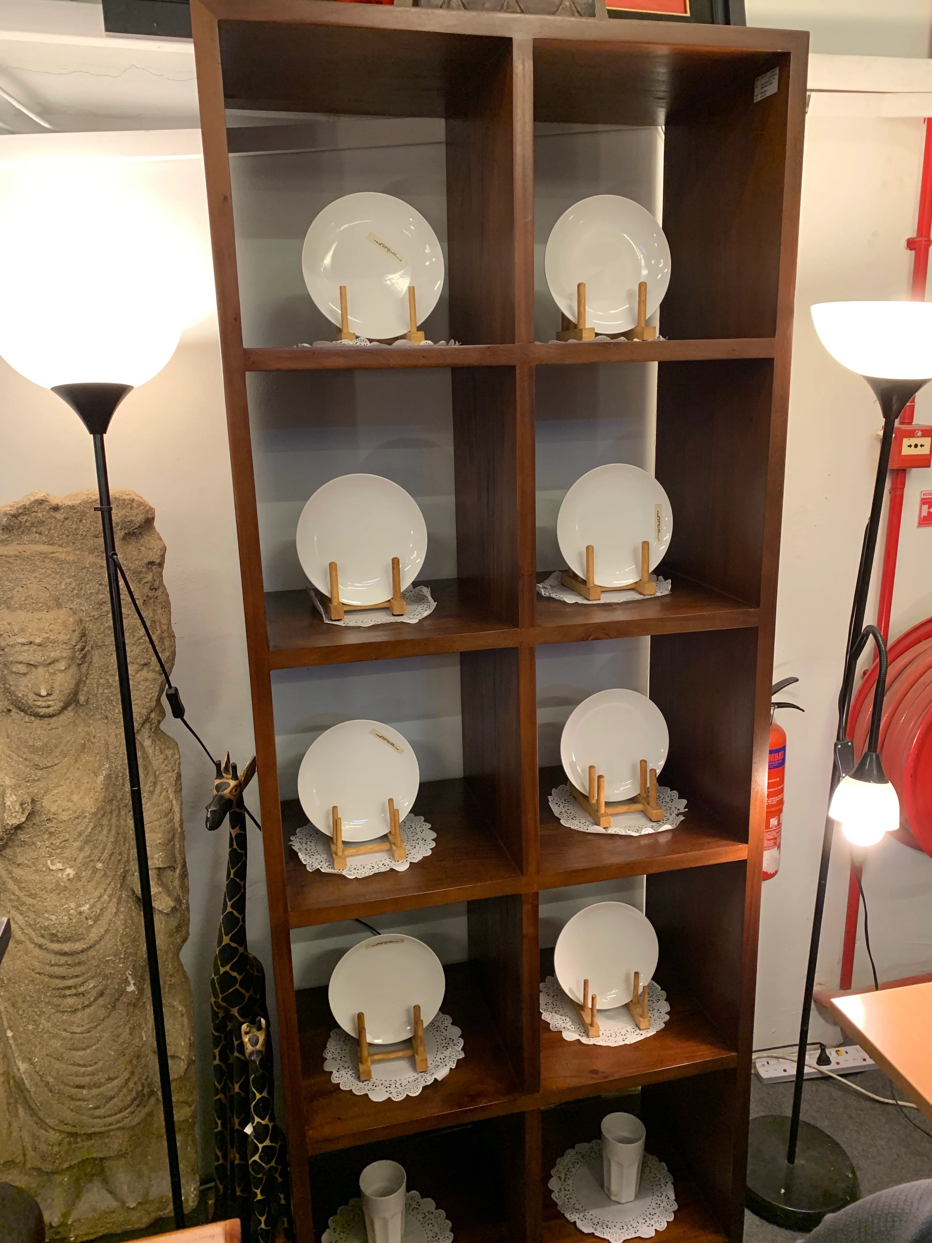 10 Cube Shelf Divider Display Bookcase Solid Wood TEK168 CU 0010 RPN ( Picture Illustration Colour for Reference Only ) ( Chocolate Colour )