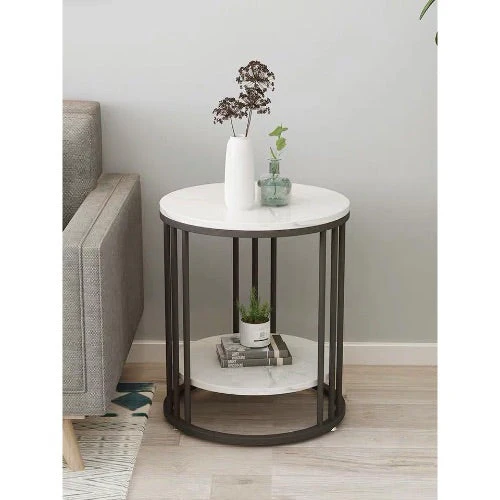 SARA Marble Side Table Lamp Table Night Stand - Image 4
