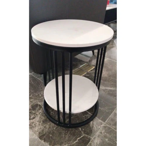 SARA Marble Side Table Lamp Table Night Stand - Image 5