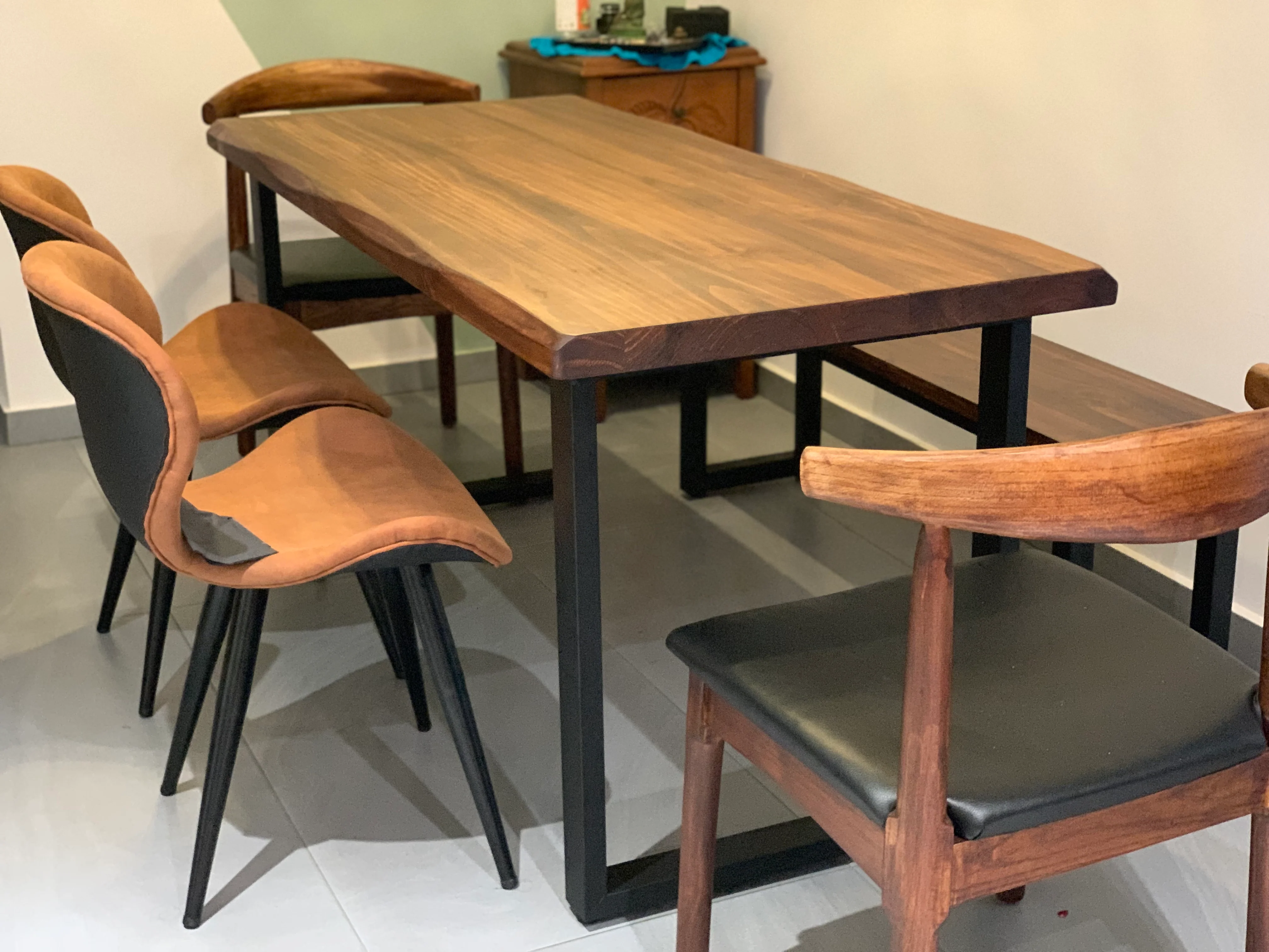 ALAN Nordic Designer Solid Wood Dining Table Scandinavian - Image 14