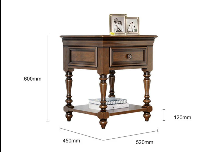 ALICE SHERATON Bedside Lamp Table Side Stand Cabinet German Design - Image 5
