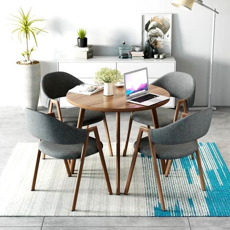ALVA Modern Round Dining Table Set