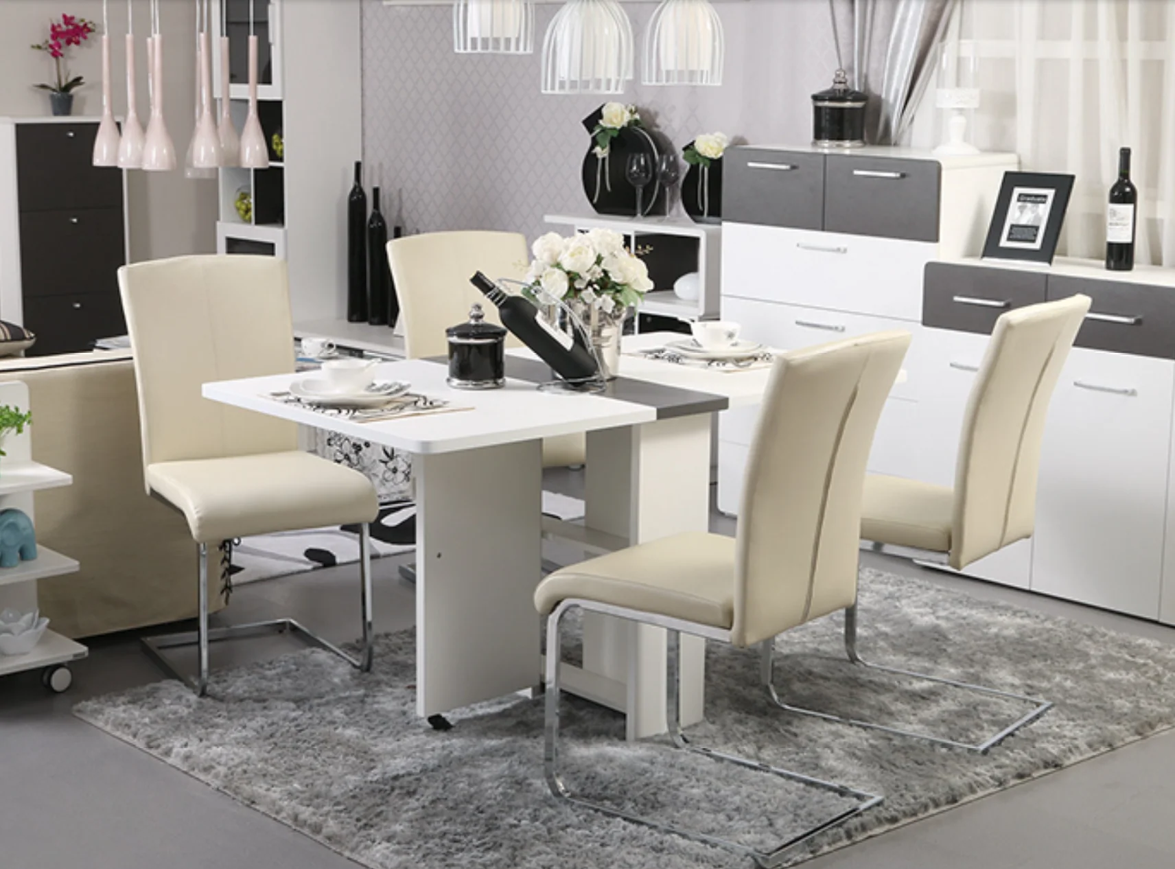 AMELIA Contemporary S Shape Dining Chair - Image 5