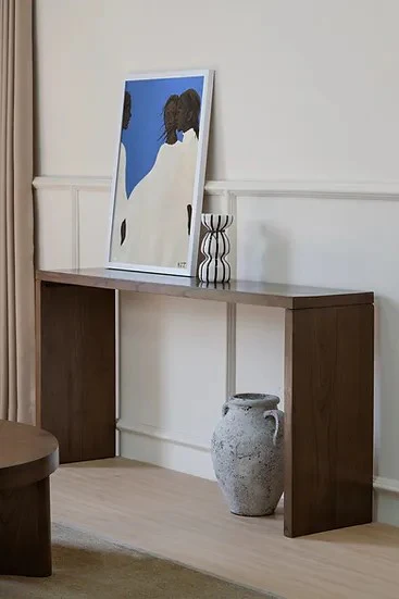 RADISSON Apollo Teak Wood Console Table Hall Way 150 cm Full Solid TEK168 ST 000 AP (Walnut) - Image 3