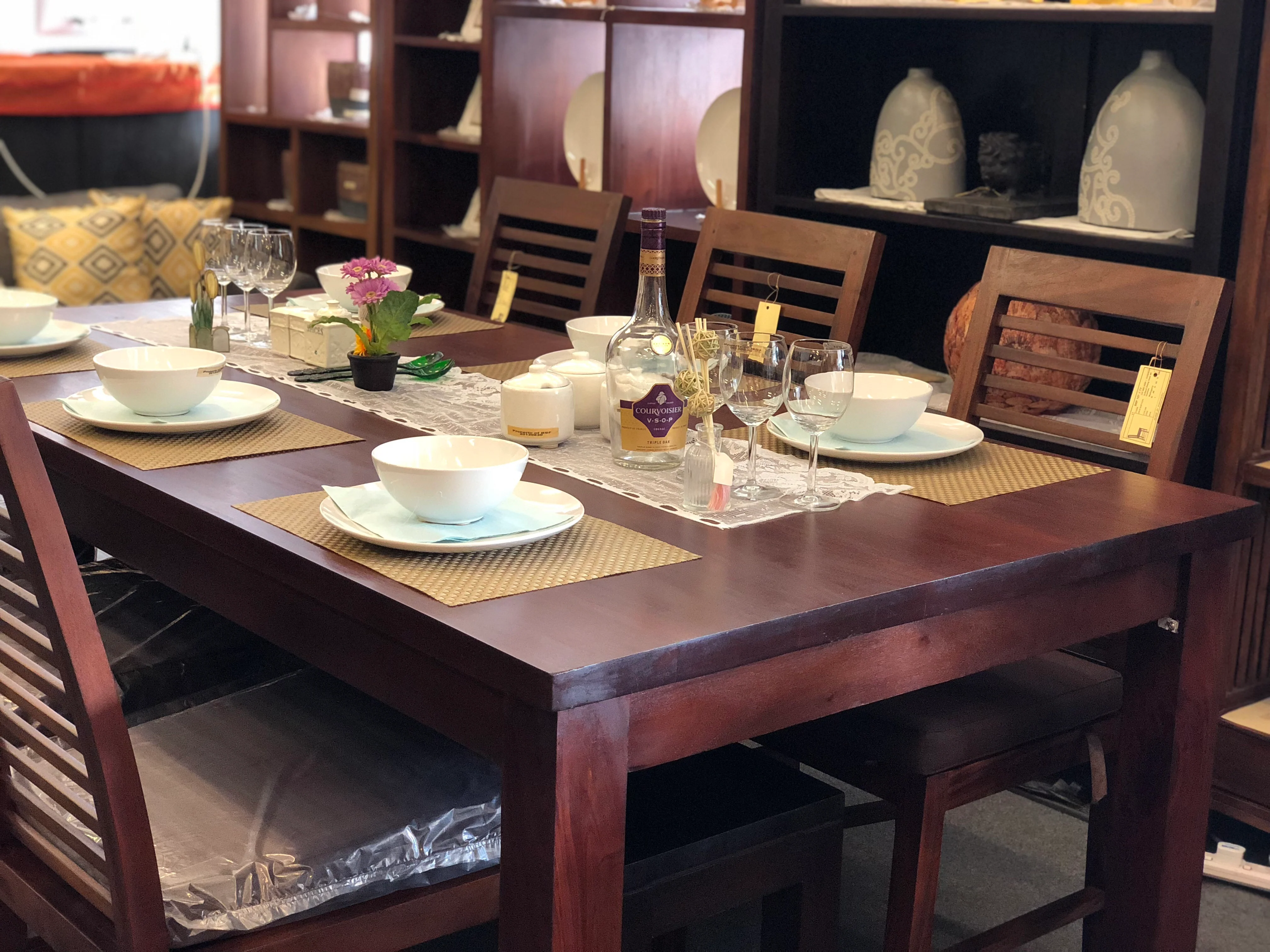 Amsterdam Dining Table ONLY 200 x 90 x 78 cm Full Solid TEK168 DT 200 x 90 TA - Image 3