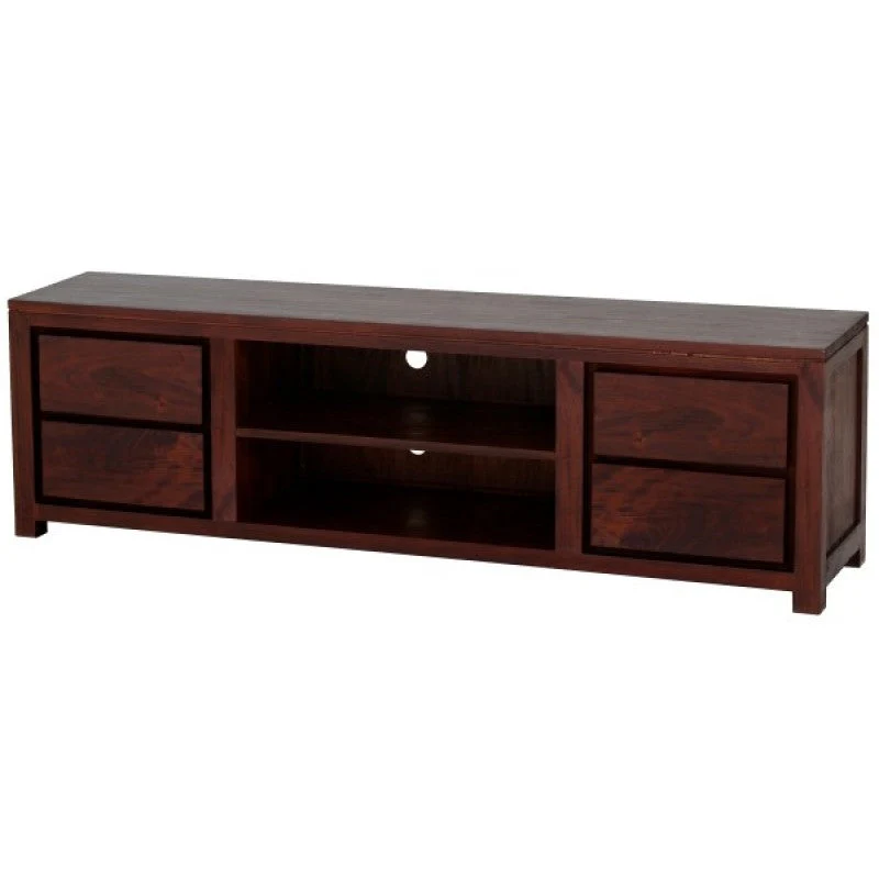 Coevorden Amsterdam Solid Wood Timber 4 Drawer TV Unit, 200cm, Teak TEK168 SB 004 TA 200 NT ( Discount Price $1299 ) - Image 3