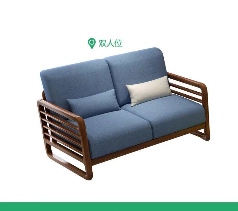 ARIA Luxury Scandinavian Sofa Solid Wood Nordic Style ( Walnut / Natural Color , 10 Combination Set ) - Image 6