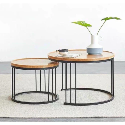 ATHENA Solid Wooden Coffee Table Set - Image 6