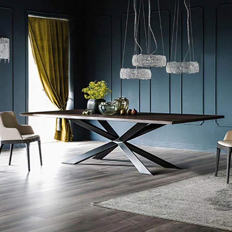 AUTUMN Nordic Minimalist Solid wood Dining Table Industrial Style - Image 3