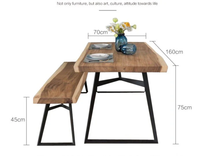 AVERY Solid Wood Dining Table Acacia Suar Design - Image 5