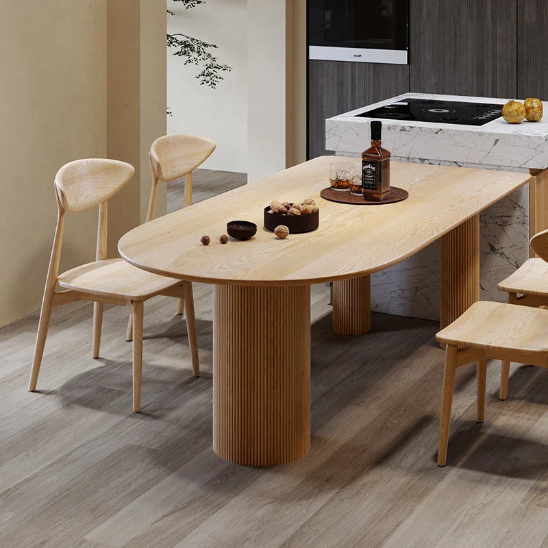 BRIELLA Modern REGIS Dining Table Nordic Solid Wood - Image 2