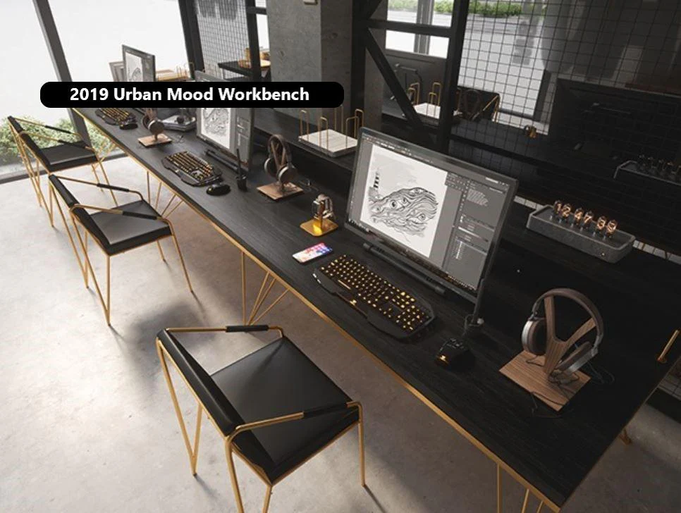 Camila Modern and Sleek Office Work Bench / Office Table / Dining Table / Cafe Table - Image 15