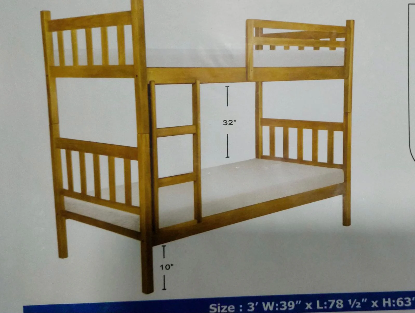 Caramel Bunk Bed