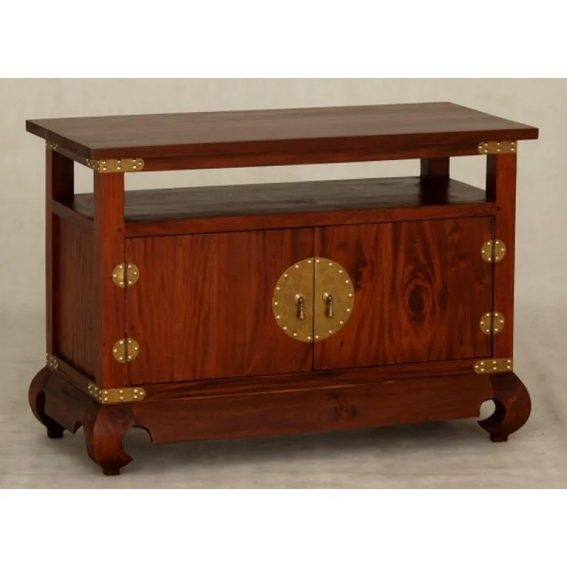 Chinese Oriental TV Console Stand 2 Door 1 Shelf TEK168 TV 200 CSN - Image 4