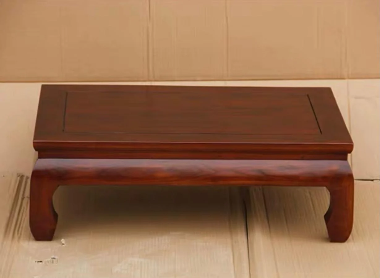 Chinese Royal Coffee Table Square Design Curve Legs 70 cm x 70 cm Premium 70 x 70 x 30 H ( Mahogany Colour )