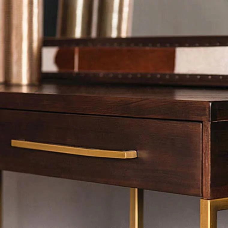 COLEMAN Herringbone Acacia Solid Wood Hallway Console - Image 3