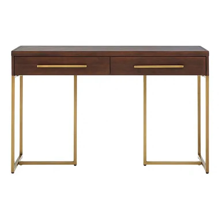 COLEMAN Herringbone Acacia Solid Wood Hallway Console - Image 4