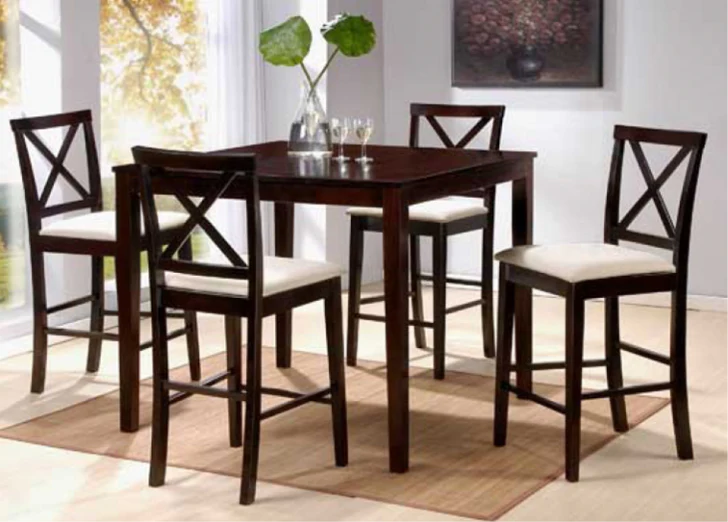 CLEARANCE SALE - Cross Back Tall Dining Chair with Cushion TEK168 CH 000 CROSS ( Picture Illustration Colour for Reference Only ) - Image 4