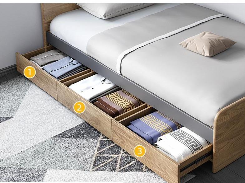 ELIAS Solid Wood Single / Queen Bed 1 /1.2 / 1.5 m ( Discount Price $1499 Special Price $1199 ) - Image 23