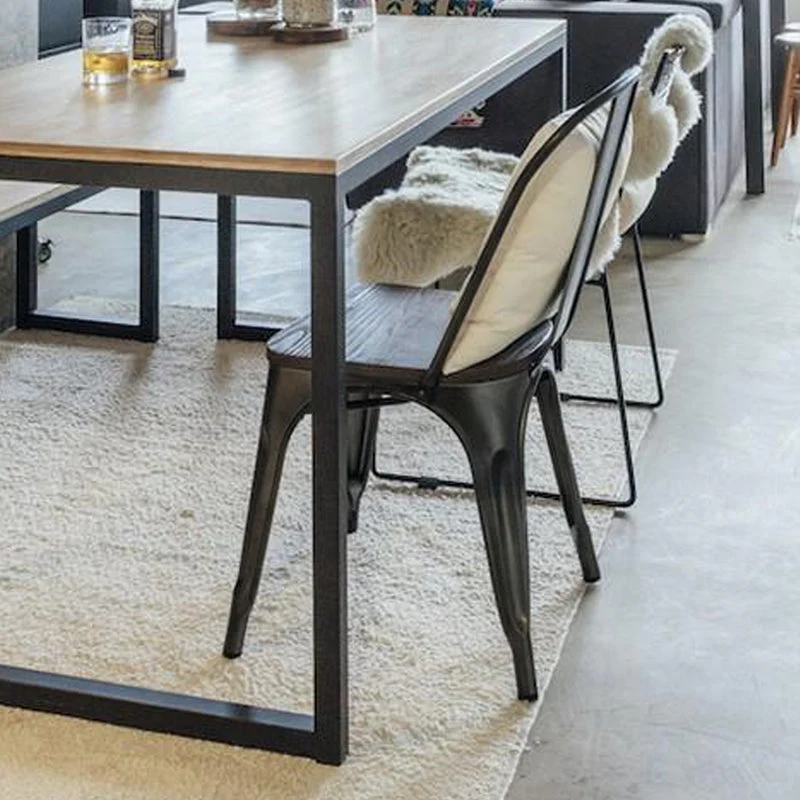 Elliott Dining Table American Solid Wood Scandinavian Nordic Retro and Chair / Bench - Image 5