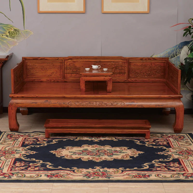 EMERY Qing Ming Dynasty Daybed Sofa Solid Wood Modern Zen ( 3 Seater 4 Size 4 Design ) ( Special Price $1599 ) - Image 7