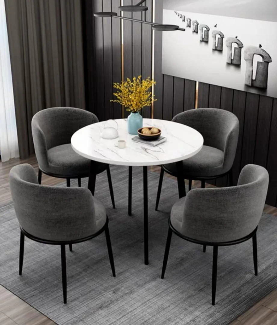 ESTER Faux Marble Dining Set