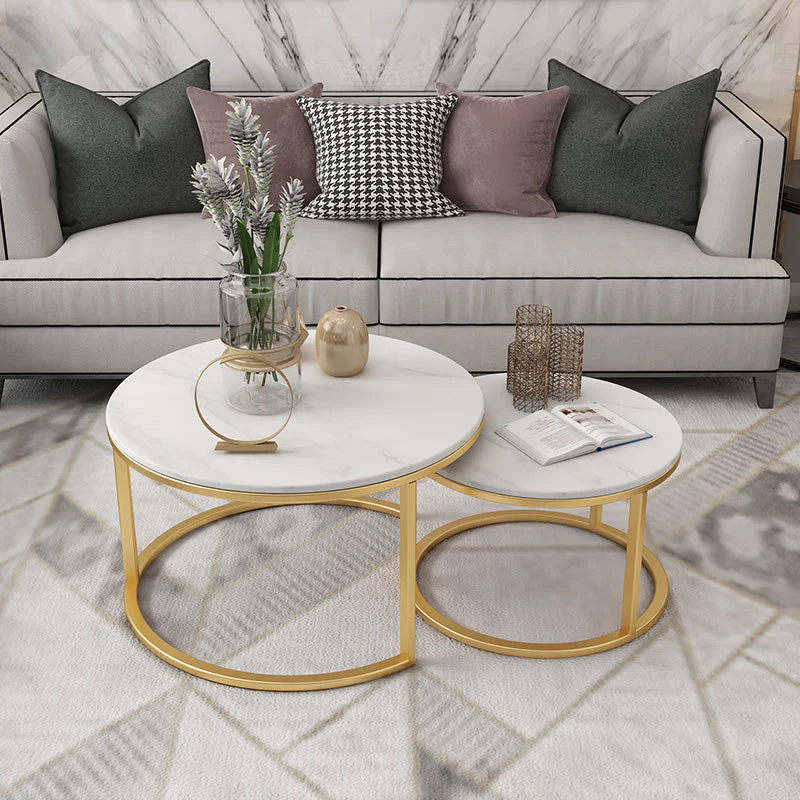 FAYE Frame 2 Piece Nesting Tables Coffee Table - Image 3