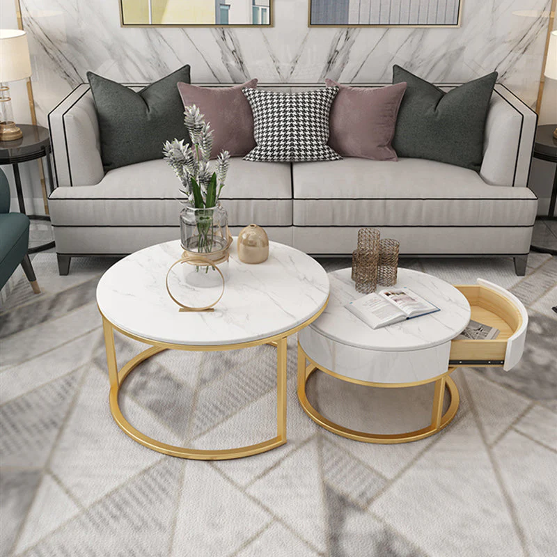 FAYE Frame 2 Piece Nesting Tables Coffee Table - Image 5