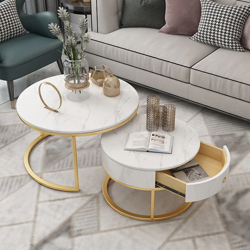 FAYE Frame 2 Piece Nesting Tables Coffee Table - Image 6