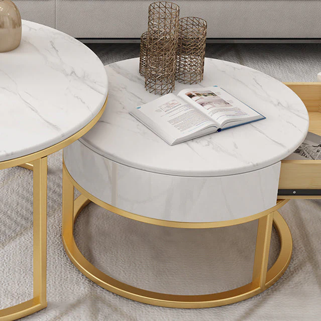 FAYE Frame 2 Piece Nesting Tables Coffee Table - Image 7
