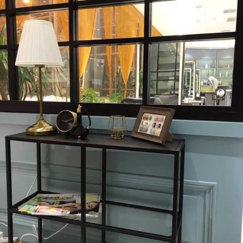 Finley Minimalist Console Table Sofa Table Display Divider - Image 4