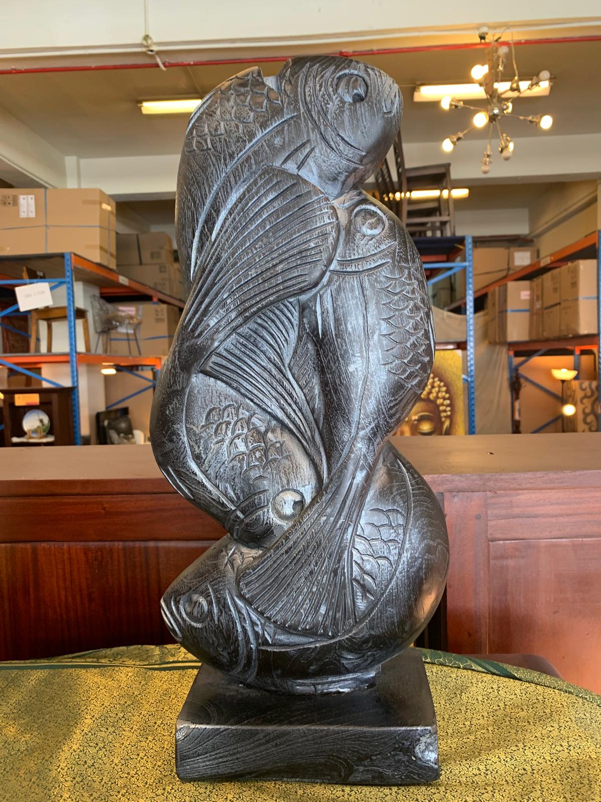 Fish DECO Stand 27 15 58 (Black Silver) - Image 2