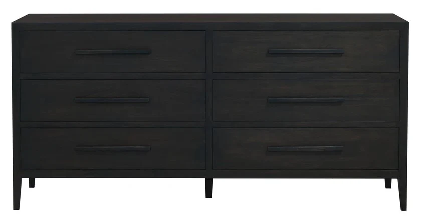 Radisson DION Teak Wood 6 Drawer Chest Dresser Cabinet SB 006 LEL (Almond / Walnut) - Image 5