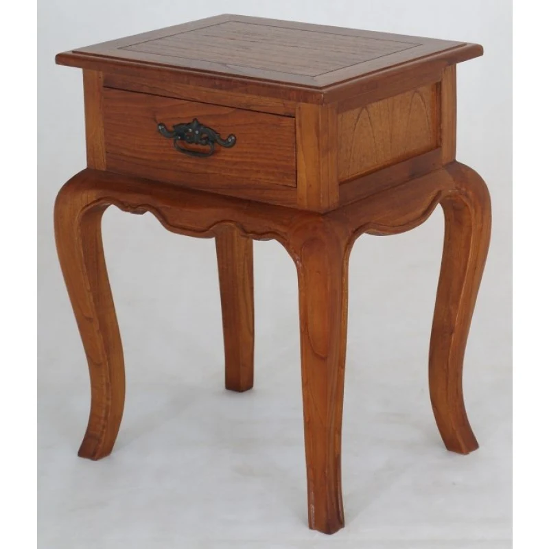 French Provincial 1 Drawer Lamp Table TEK168 LT 001 FP ( Picture for Reference Only )