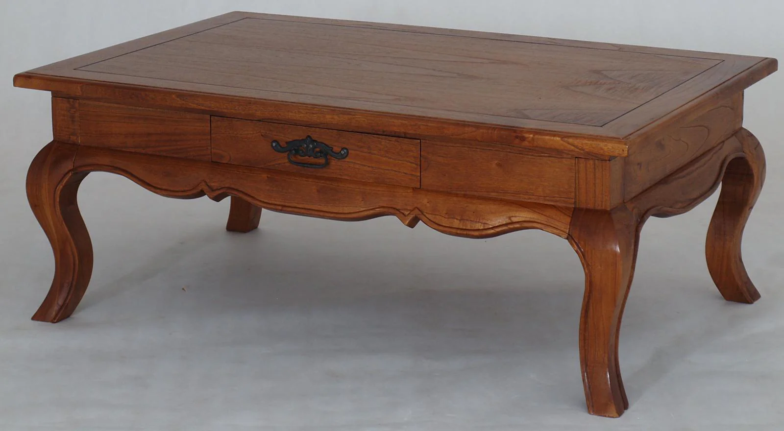 French Provincial Center Table Solid Timber 2 Drawer Coffee Table - TEK168 CT 002 FP-WH( Picture for Reference Only )