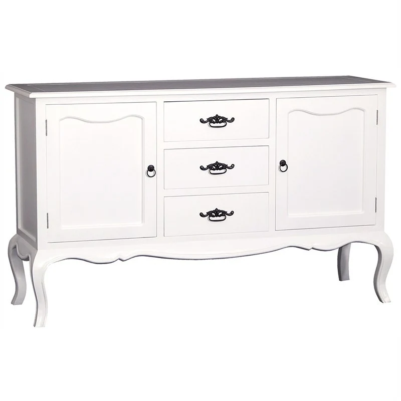 French Solid Timber 2 Door 3 Drawer Sofa Table Buffet, 154cm, TEK168 SB 203 FP LP (Picture for Reference Only) - Image 2