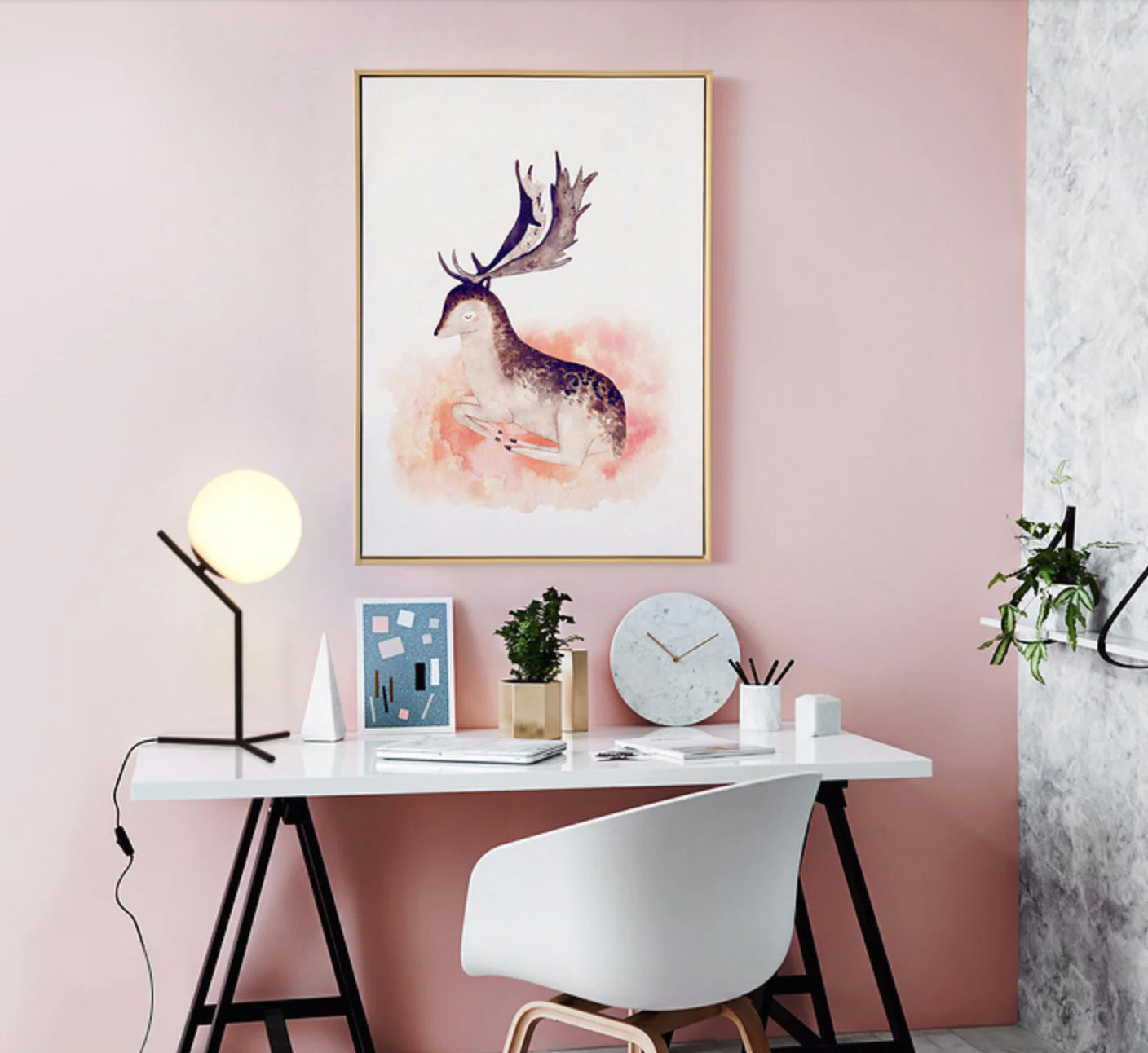 GABRIEL Full Moon Contemporary LED Table Lamp - Image 2