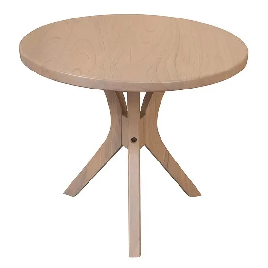 WAREHOUSE SALE Gatsby Teak Round Lamp Table TEK168 LT 055 GTY (Walnut / Natural) - Image 4