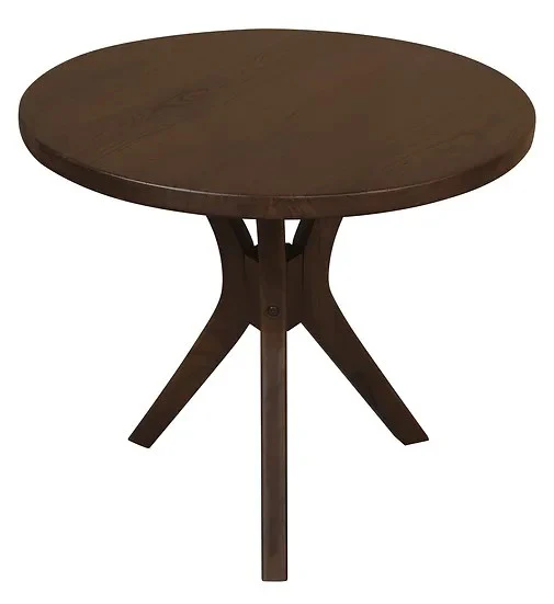 WAREHOUSE SALE Gatsby Teak Round Lamp Table TEK168 LT 055 GTY (Walnut / Natural) - Image 5