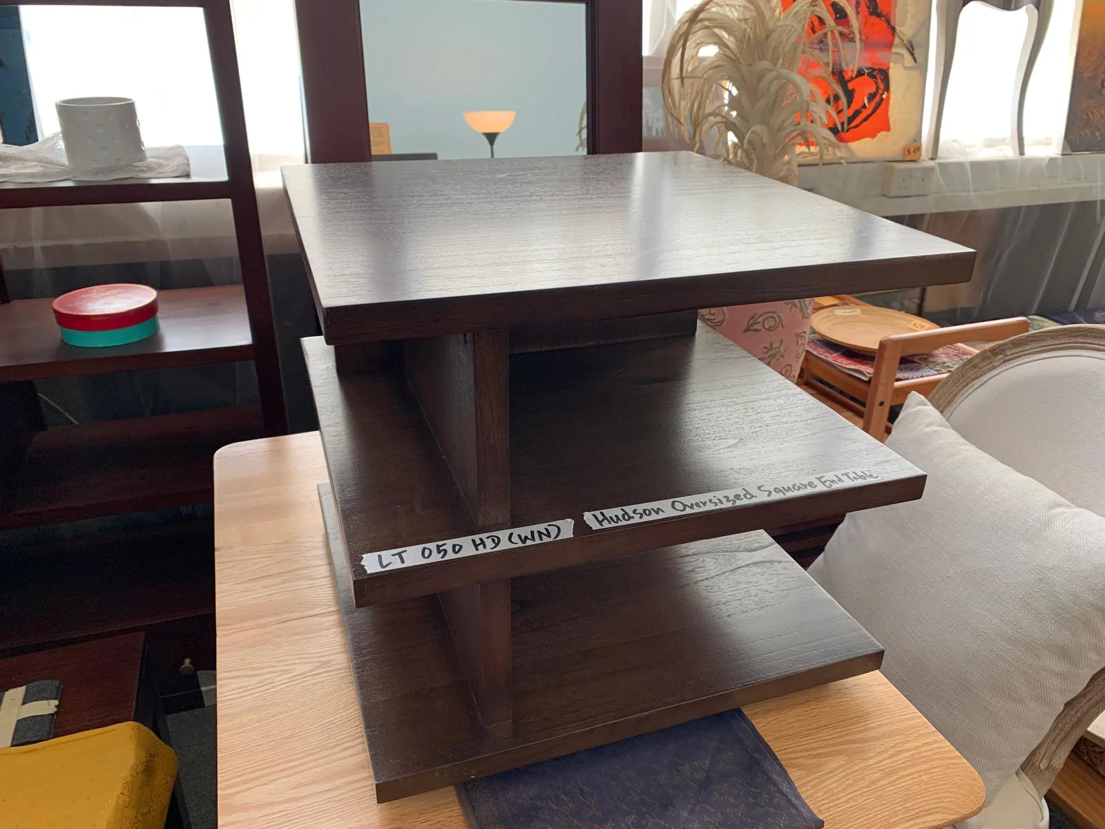 Hudson Teak Oversized Square End Table, TEK168 LT 050 HD (WN) - Image 3