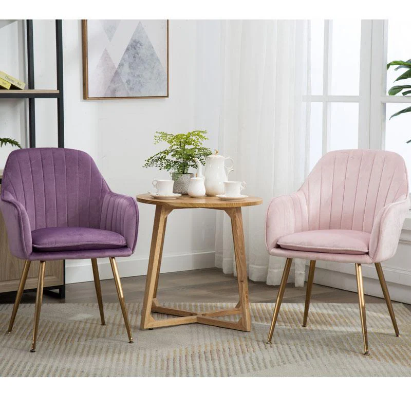 HUGO Modern Victorian Upholstered Velvet Dining Chair - Image 2