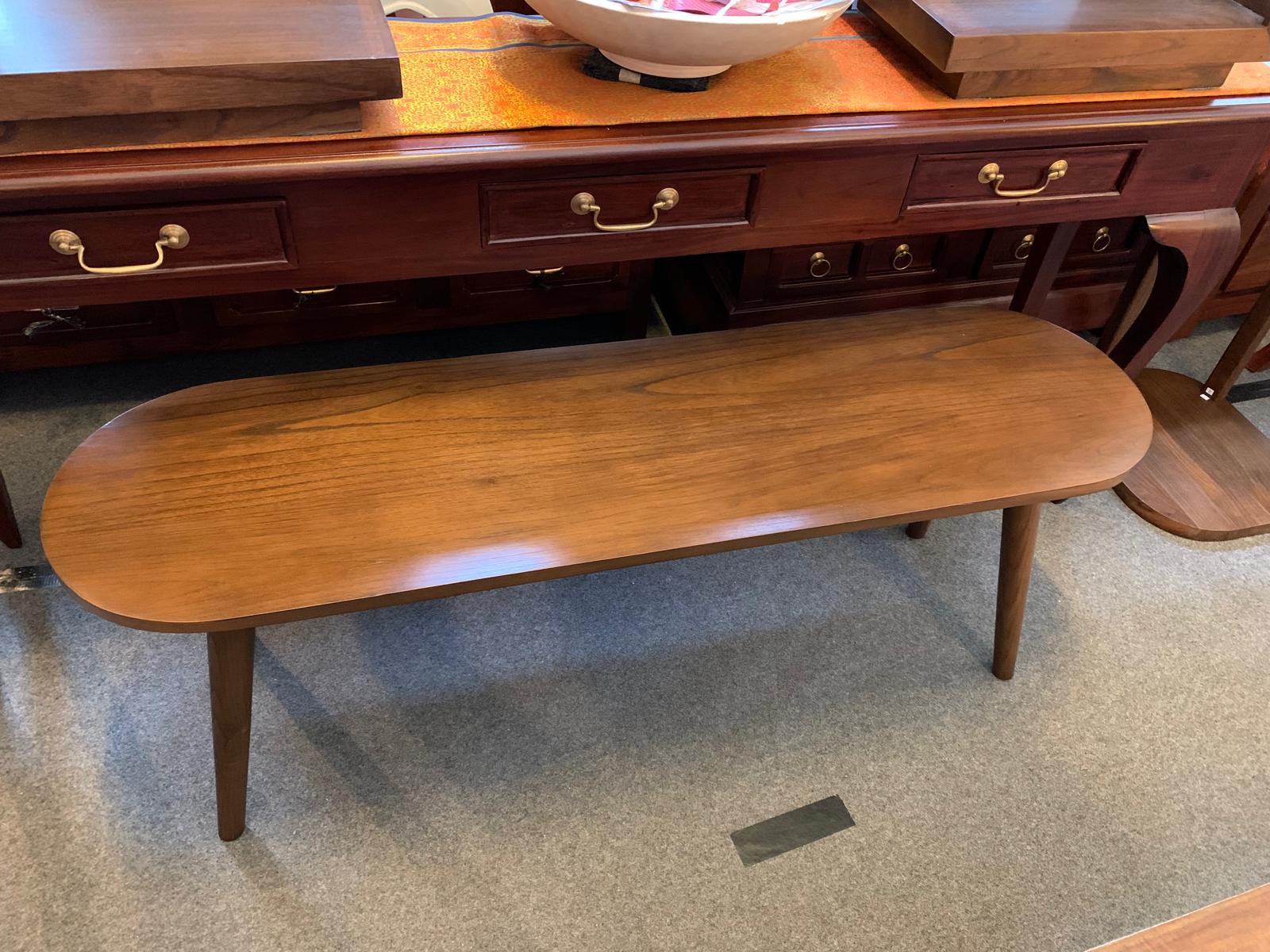 Huntley Solid Oak Bench 130 cm Full Solid TEK168 BE 130 35 OV (WN) Walnut color - Image 3