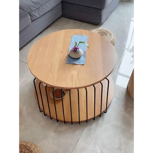 JULIA Wooden Coffee Table Scandinavian Nordic ( 2 Color ) - Image 3