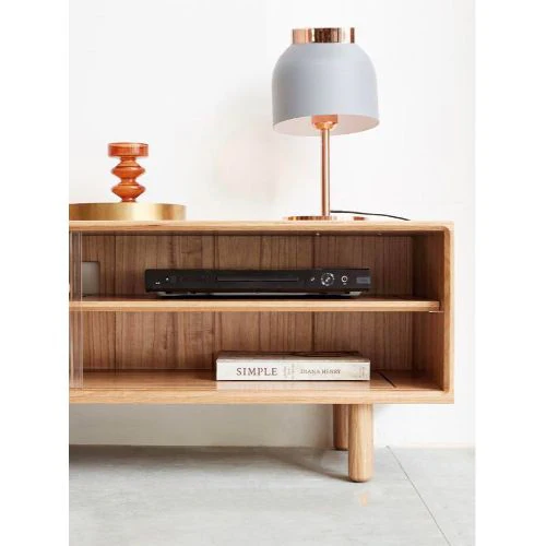 LEAH Solid Oak Wood TV Console Entertainment Unit ( Select from 2 Color ) - Image 3