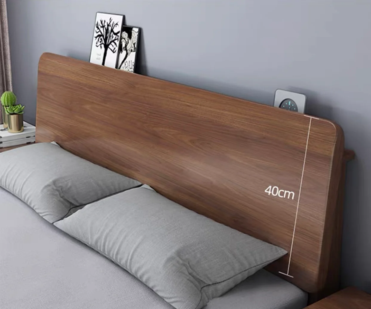 Leonardo Solid Wood Bed 1.2 / 1.5/ 1.8 m ( Discount Price from $1099 ) - Image 13