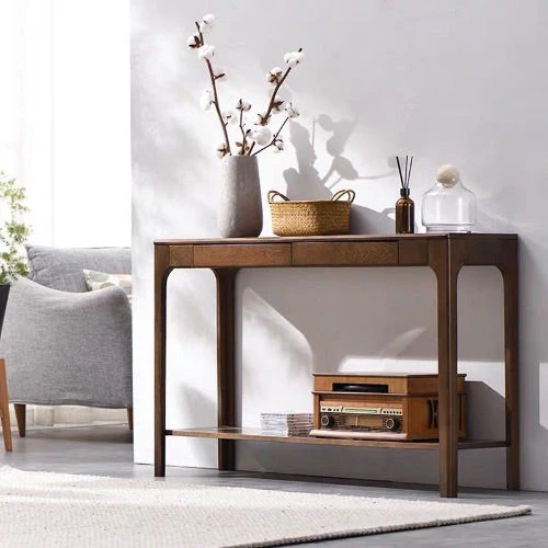 LOGAN Wooden Console Table with Drawers Sofa Table