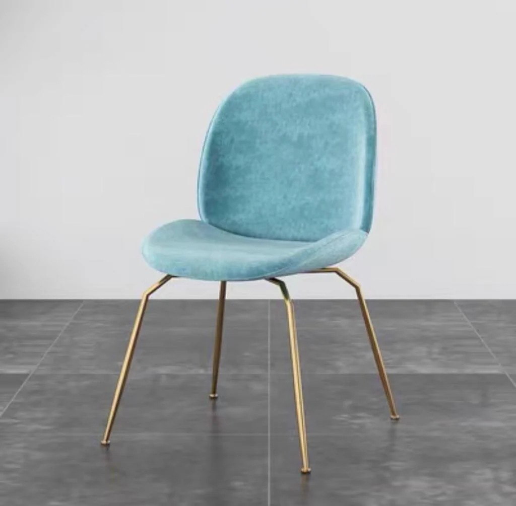 Mateo Modern Victorian Upholstered Velvet Dining Chair - Image 8